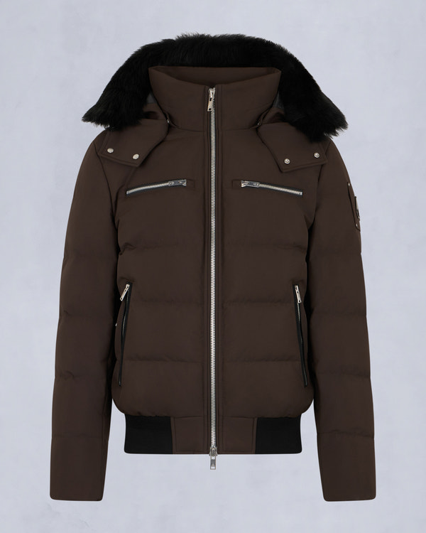 Moose Knuckles - M35MB005S - Cloud Shearling Trim Bomber Jacket - MENS -  - GM
