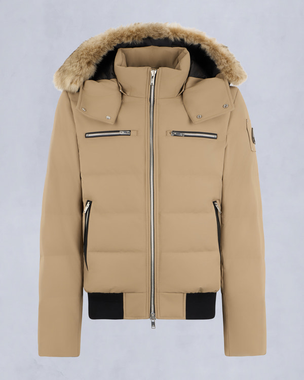 Moose Knuckles - M35MB005S - Cloud Shearling Trim Bomber Jacket - MENS -  - GM