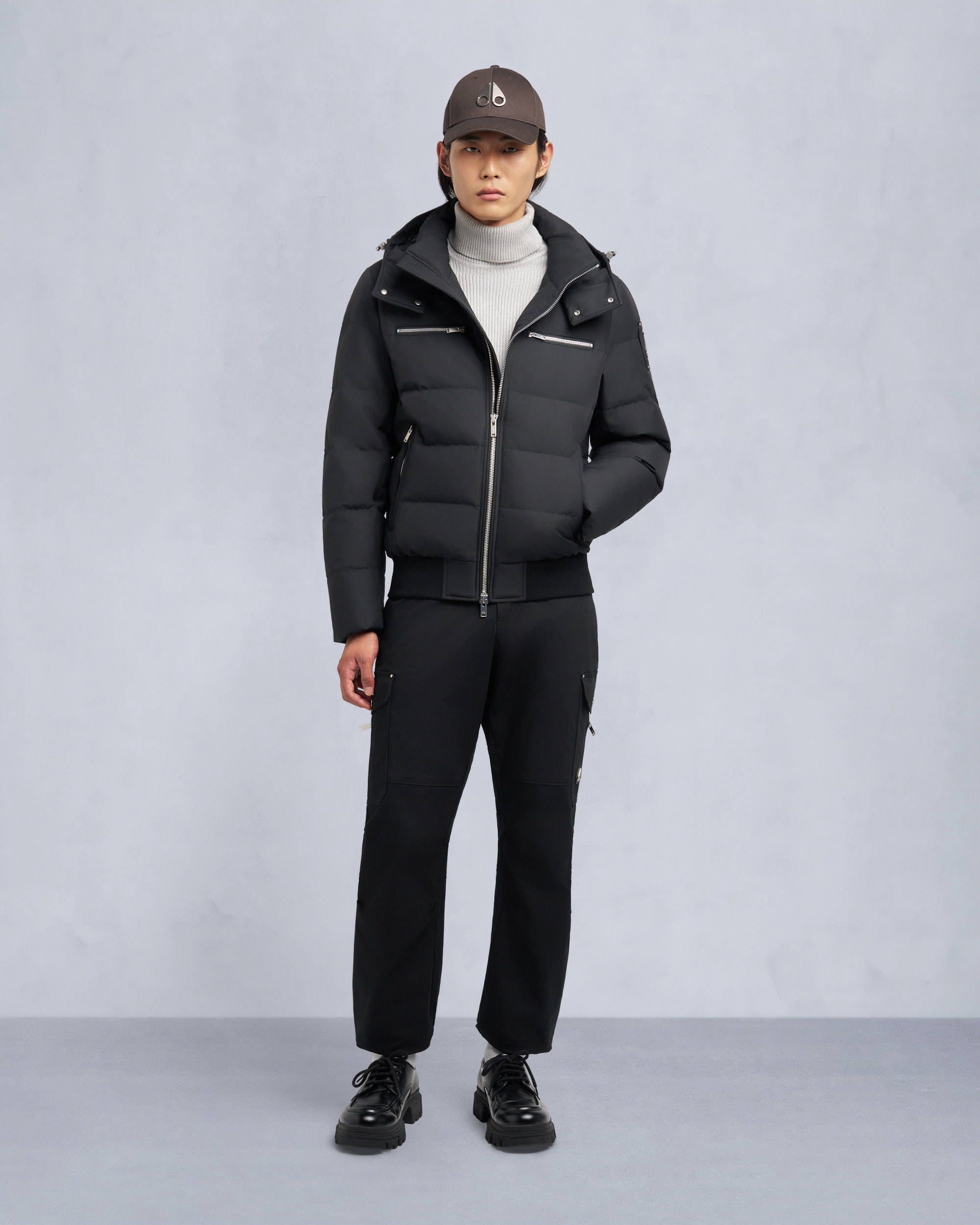 Moose Knuckles - M35MB005S - CLOUD SHEARLING TRIM BOMBER JACKET - MENS -  - Detail3