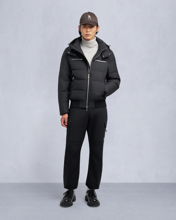 Moose Knuckles - M35MB005S - CLOUD SHEARLING TRIM BOMBER JACKET - MENS -  - Detail3