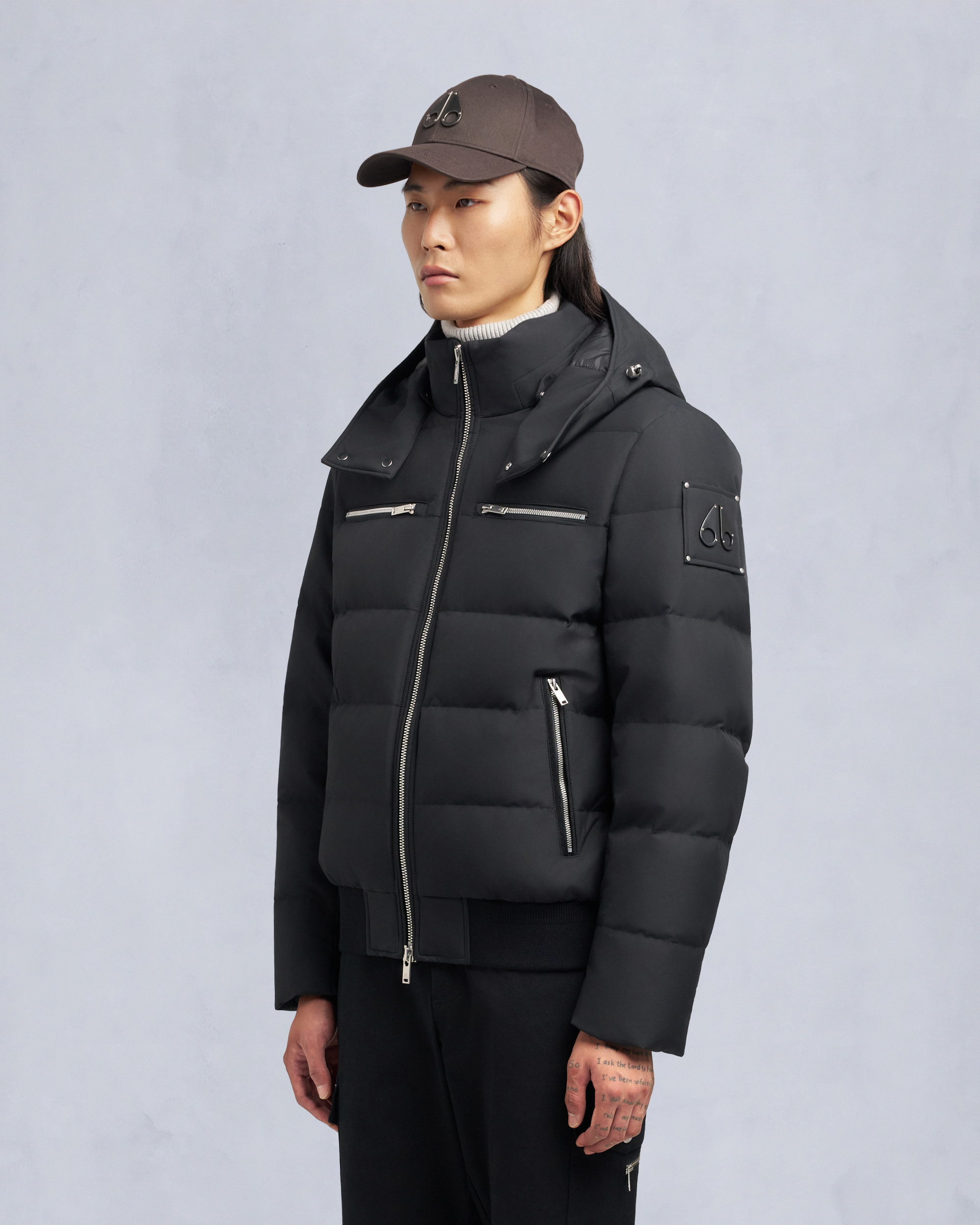 Moose Knuckles - M35MB005S - CLOUD SHEARLING TRIM BOMBER JACKET - MENS -  - Detail4