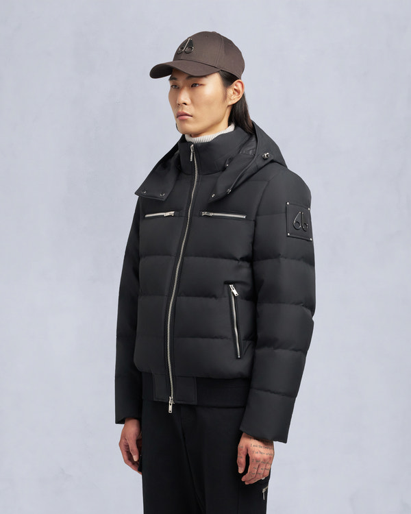 Moose Knuckles - M35MB005S - CLOUD SHEARLING TRIM BOMBER JACKET - MENS -  - Detail4