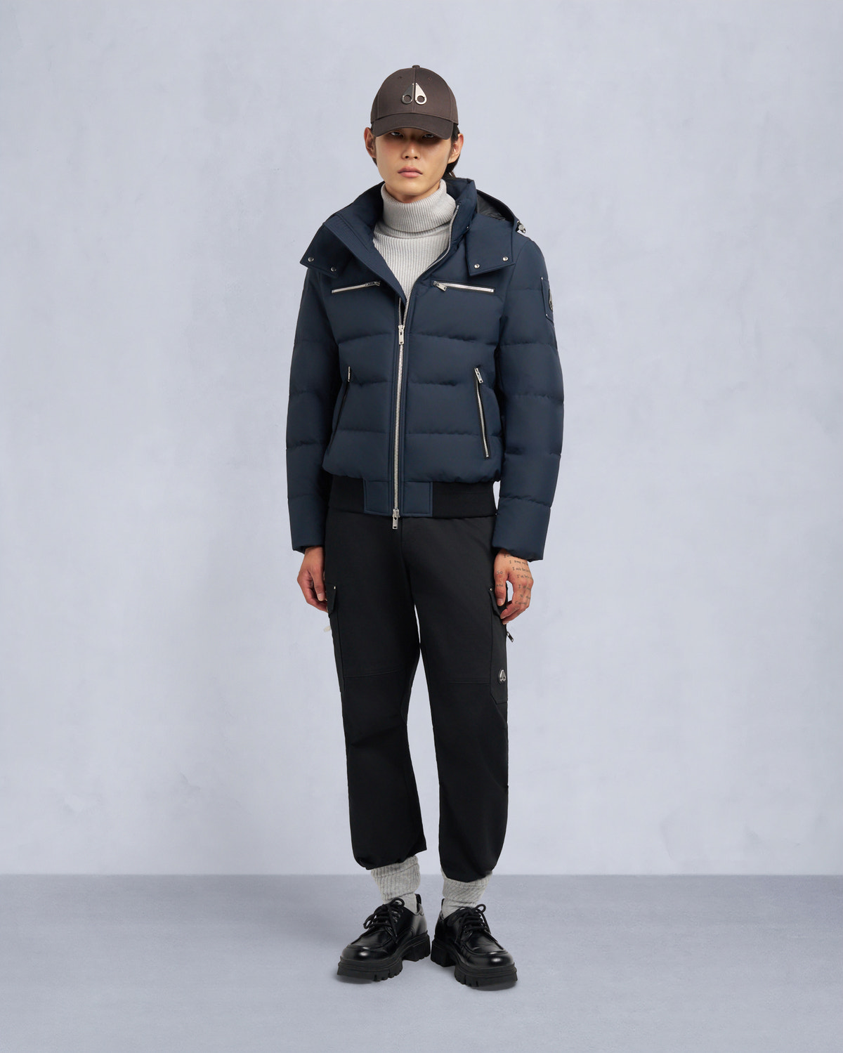 Moose Knuckles - M35MB005S - CLOUD SHEARLING TRIM BOMBER JACKET - MENS -  - Detail3