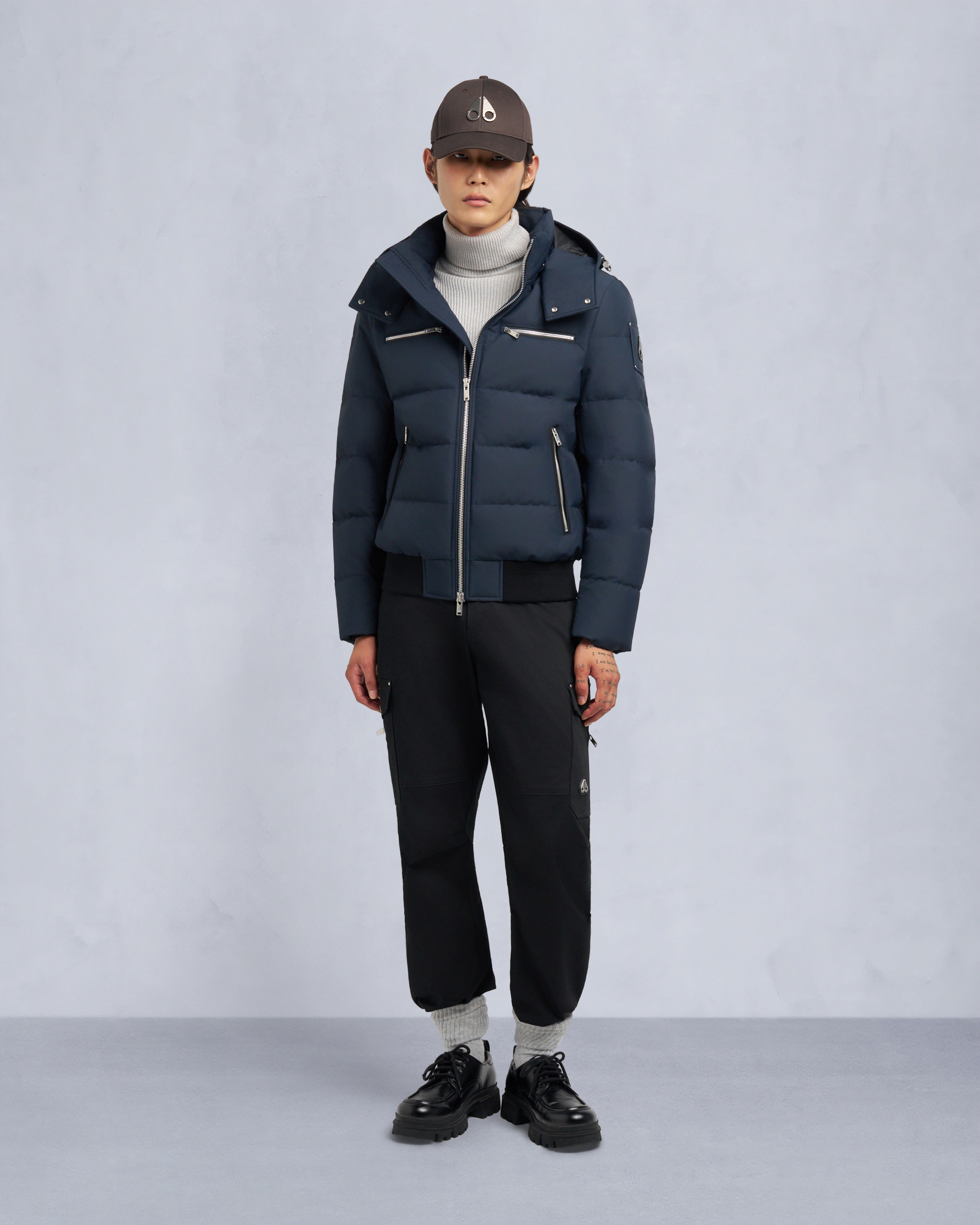 Moose Knuckles - M35MB005S - CLOUD SHEARLING TRIM BOMBER JACKET - MENS -  - Detail3