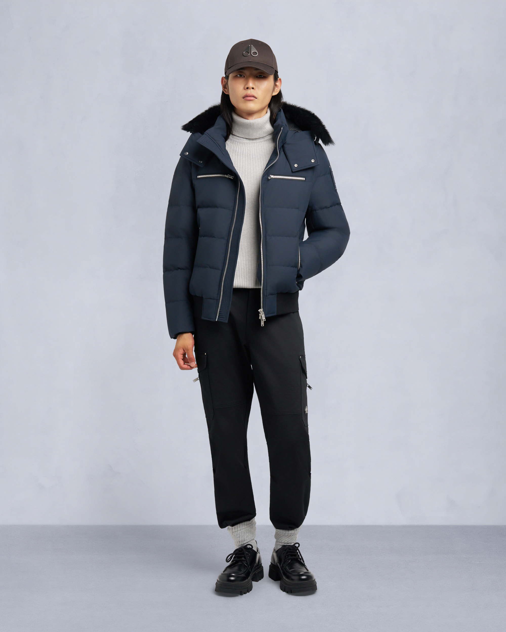 Moose Knuckles - M35MB005S - Cloud Shearling Bomber Jacket - MENS -  - Front Category