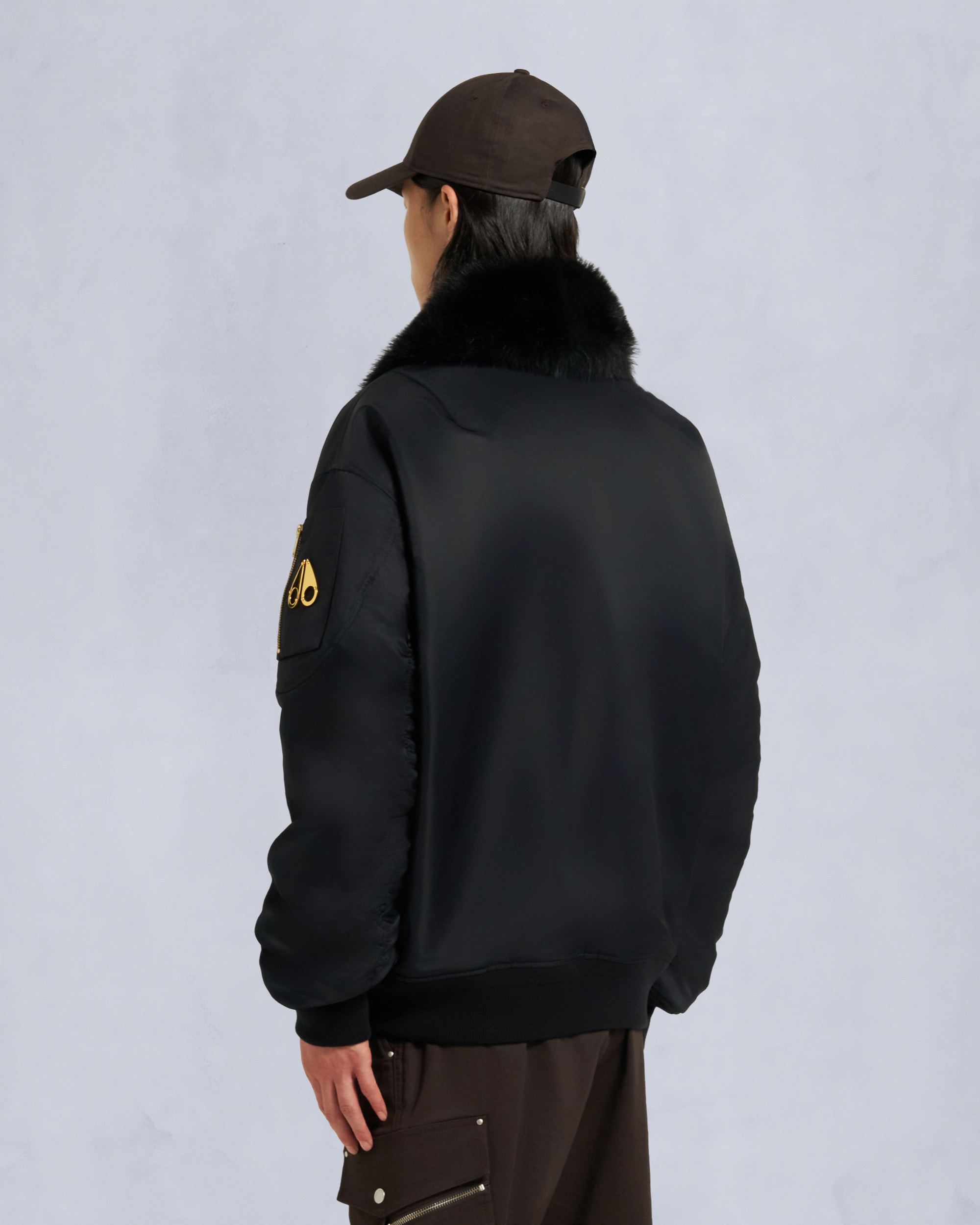 Moose Knuckles - M35MB010GS - Gold Series Ludo Bomber Jacket - MENS -  - Back