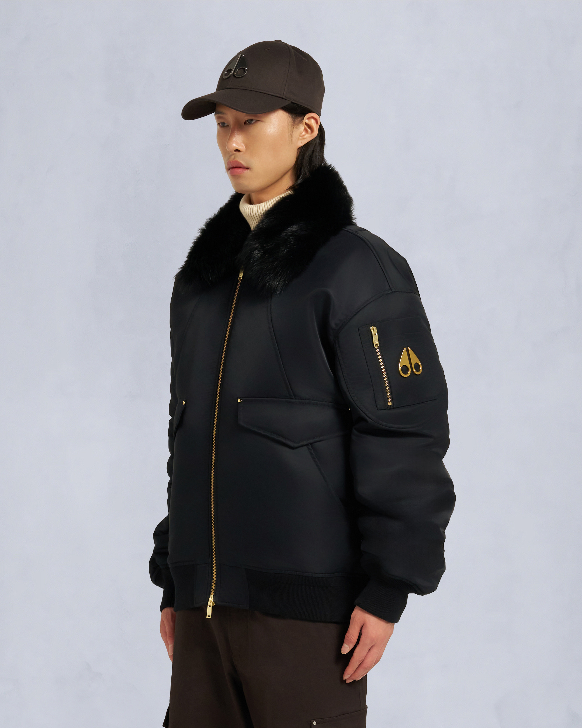 Moose Knuckles - M35MB010GS - Gold Series Ludo Bomber Jacket - MENS -  - Front