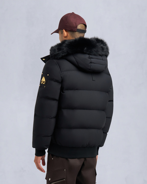 Moose Knuckles - M35MB021GS - Gold Series Stagg Shearling Bomber Jacket - MENS -  - Back