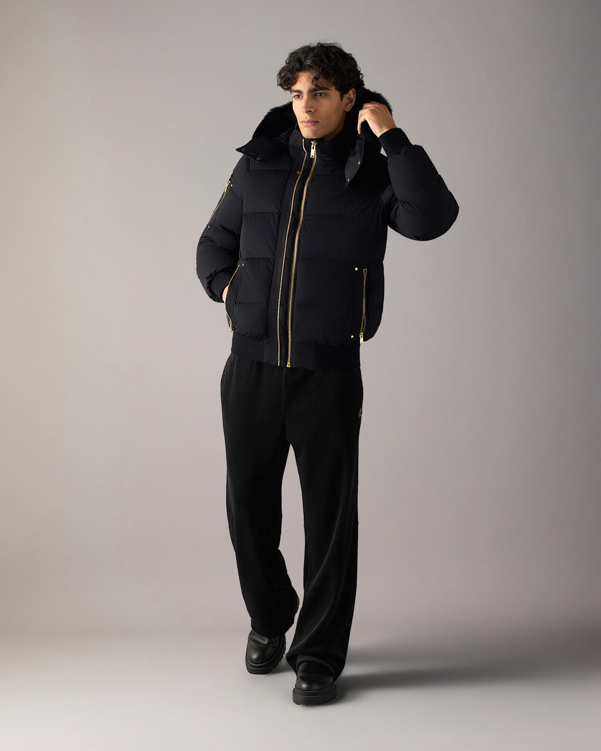 Moose Knuckles - M35MB021GS - Gold Series Stagg Down Bomber - MENS -  - Front
