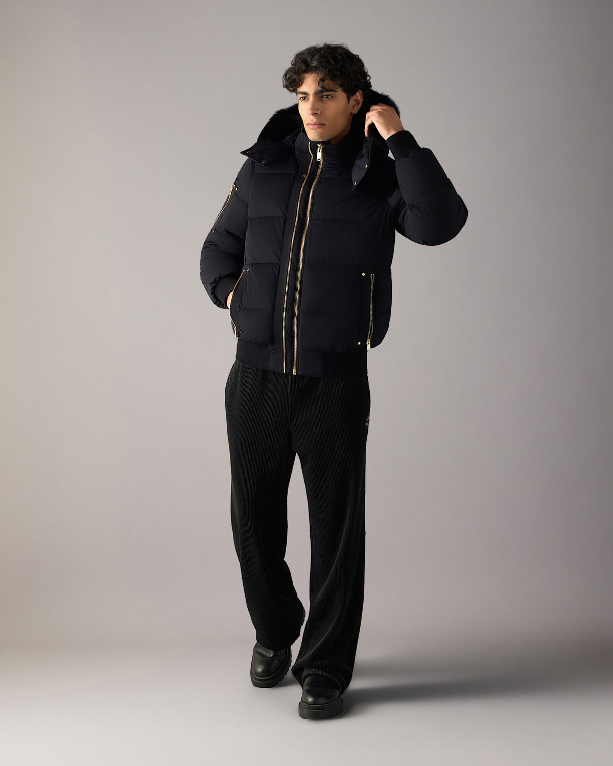 Moose Knuckles - M35MB021GS - Gold Series Stagg Down Bomber - MENS -  - Front