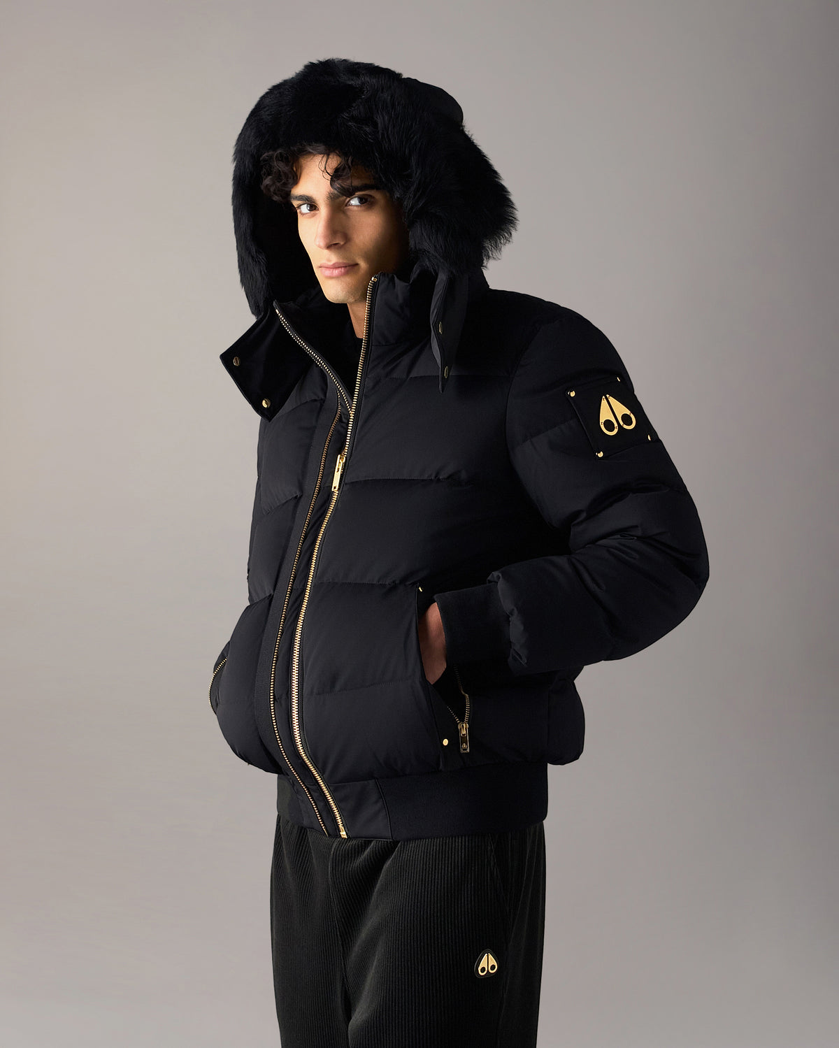 Moose Knuckles - M35MB021GS - Gold Series Stagg Down Bomber - MENS -  - Front Category