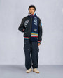 Moose Knuckles Mens MOOSE KNUCKLES x NHL 4 NATIONS FACE-OFF BOMBER JACKET NAVY FN M35MB030FN Front Category