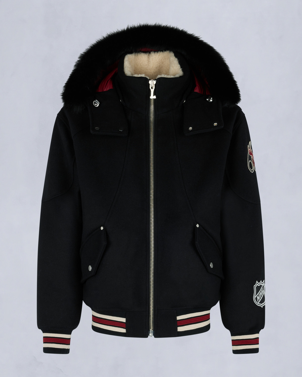 Moose Knuckles - M35MB030NM - NHL x Moose Knuckles Team Bomber Jacket - MENS -  - GM