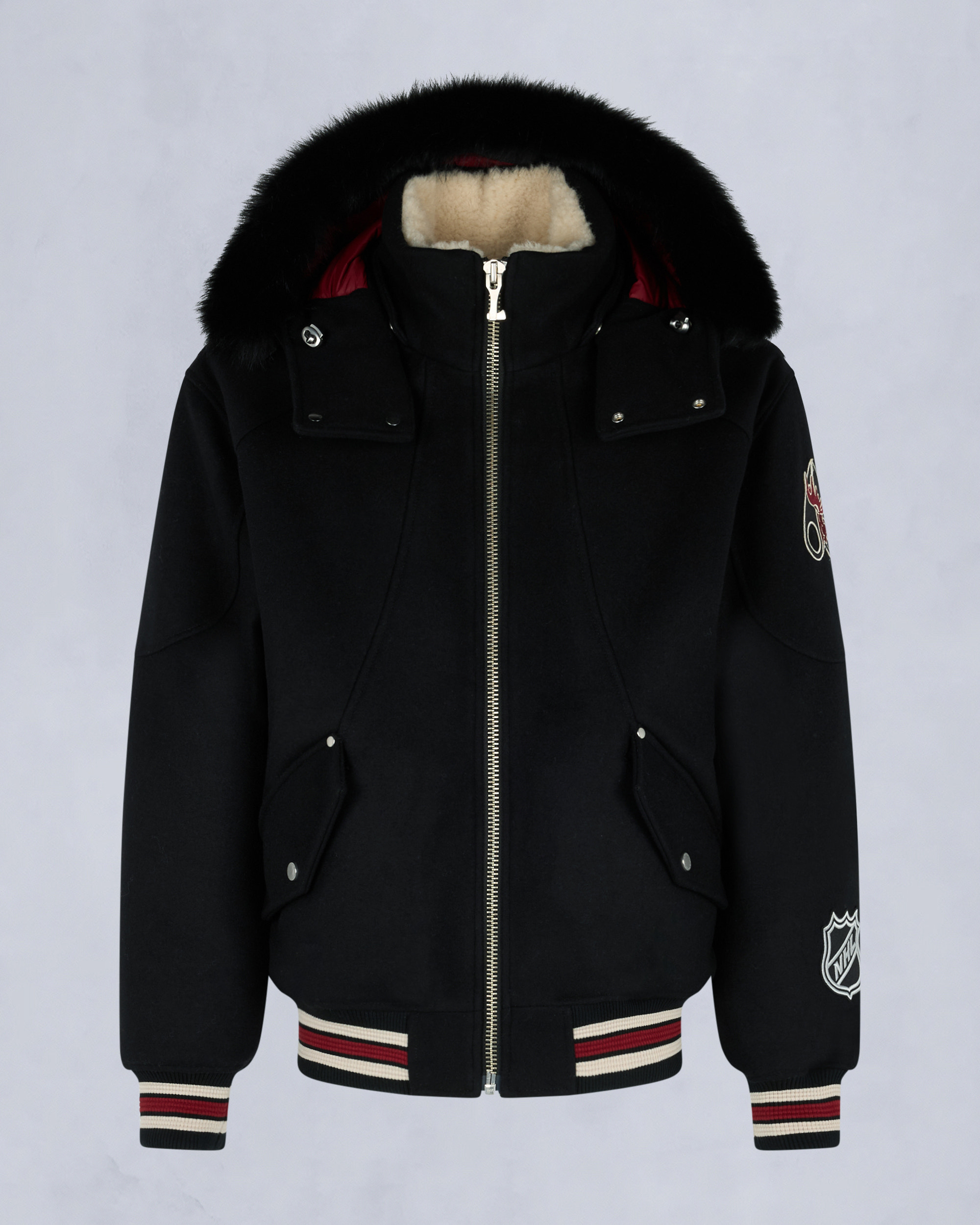 Moose Knuckles - M35MB030NM - NHL x Moose Knuckles Team Bomber Jacket - MENS -  - GM