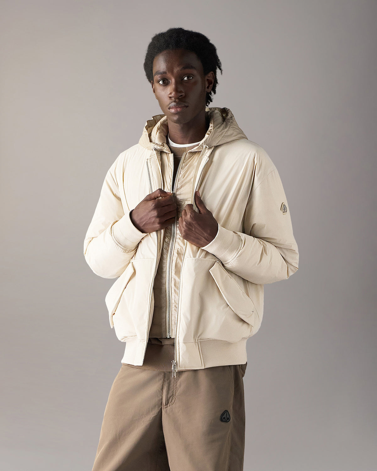 Moose Knuckles - M35MB047 - Brixton Down Bomber Jacket - MENS -  - Front Category