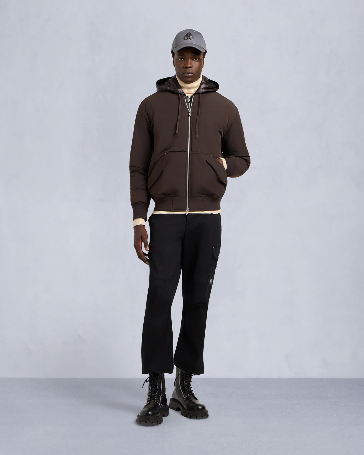 Moose Knuckles - M35MB047 - Brixton Bomber Jacket - MENS -  - Front Category