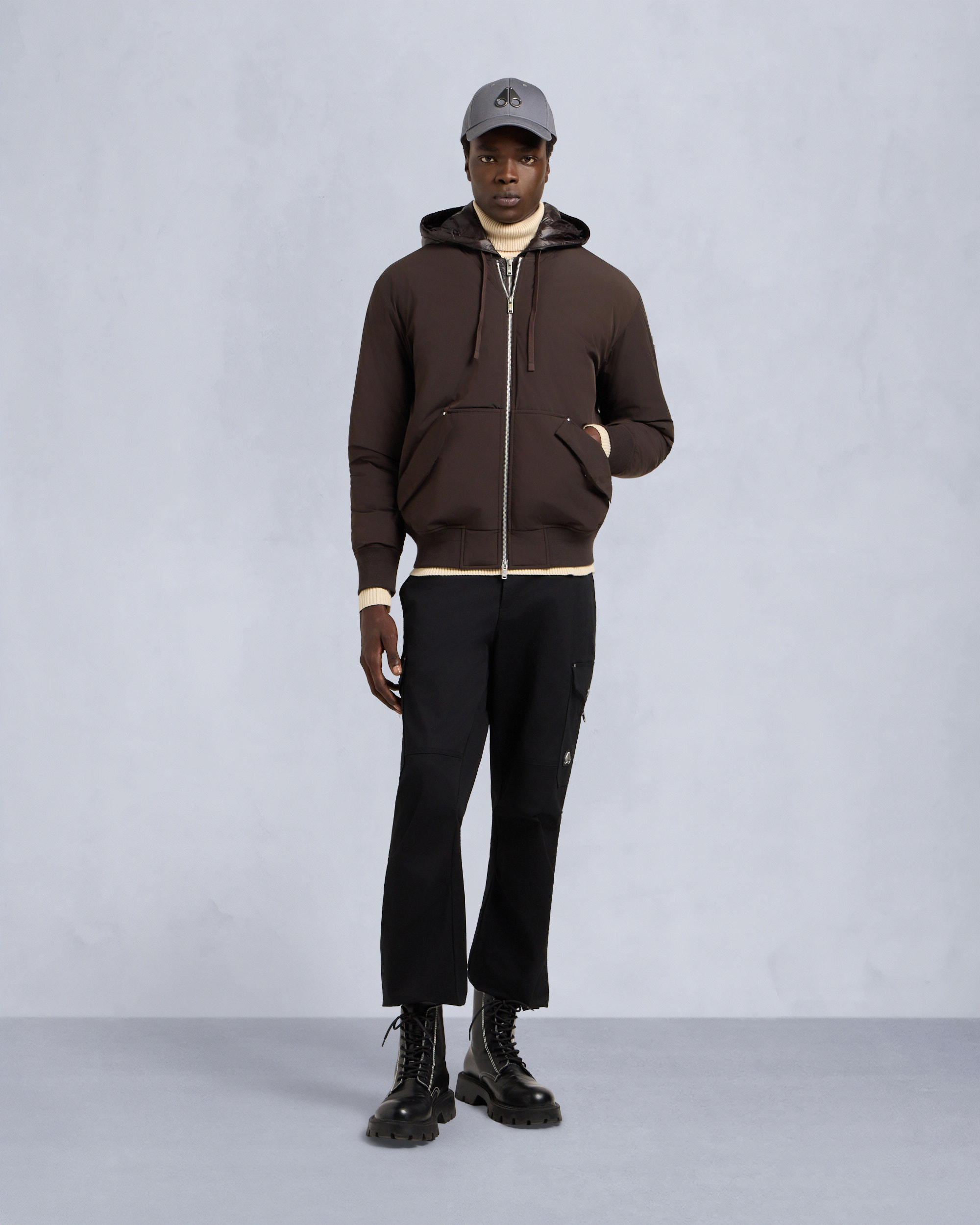 Moose Knuckles - M35MB047 - Brixton Bomber Jacket - MENS -  - Front Category