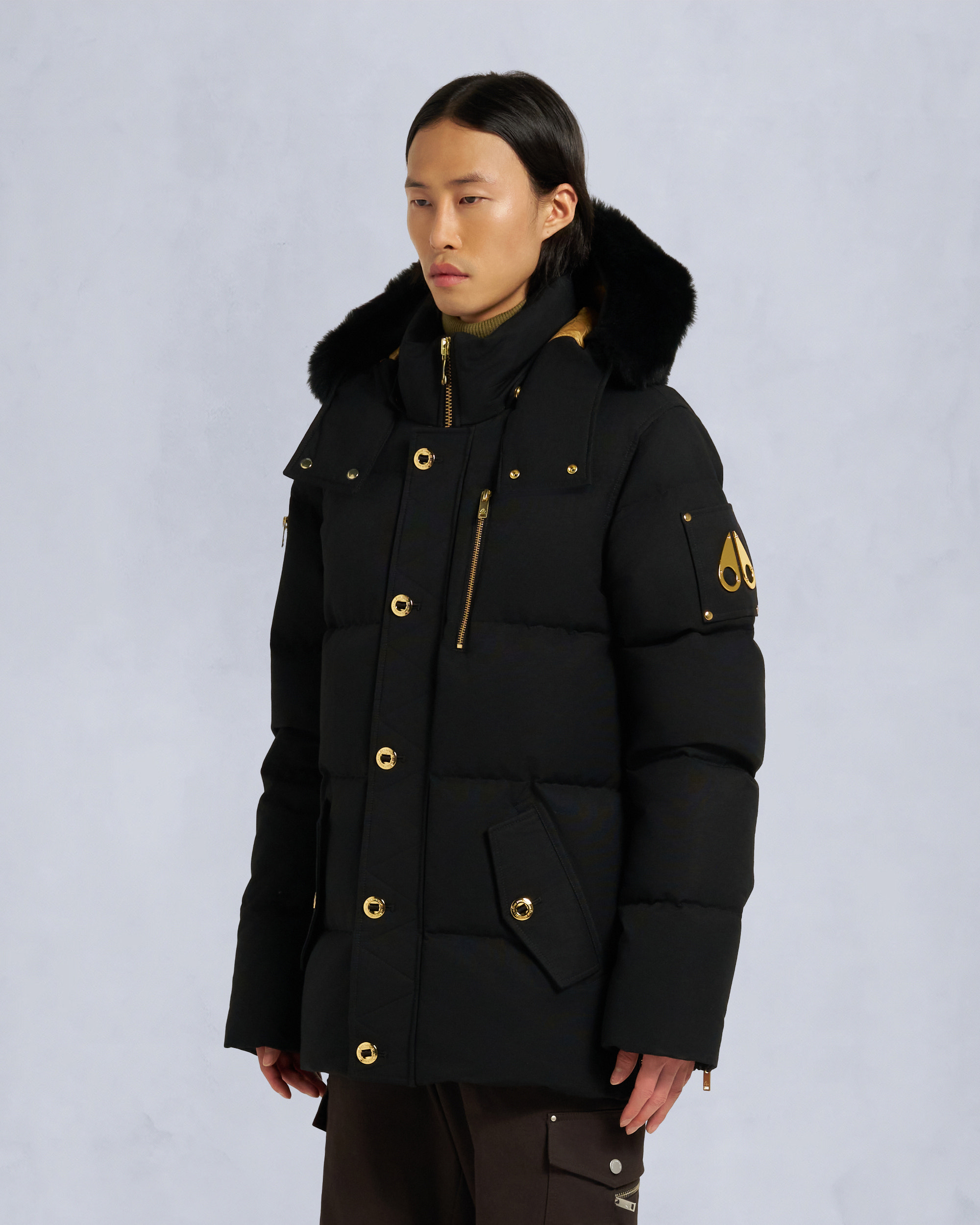 Moose Knuckles - M35MJ128GS - ORIGINAL SHEARLING TRIM 3Q JACKET Gold Series - MENS -  - Front