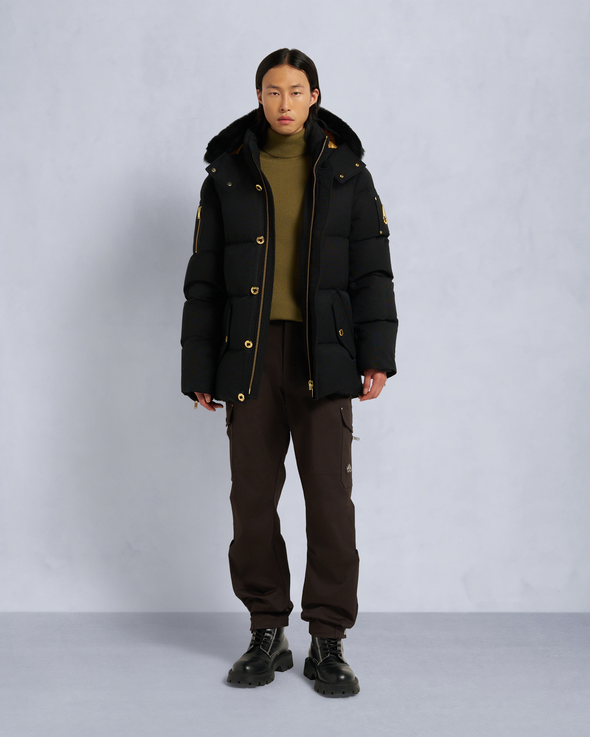 Moose Knuckles - M35MJ128GS - ORIGINAL SHEARLING TRIM 3Q JACKET Gold Series - MENS -  - Front Category
