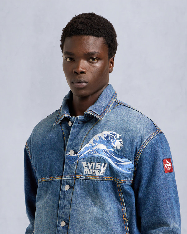 Moose Knuckles - M35MJ215EV - Evisu x Moose Denim Jacket - MENS -  - Detail6