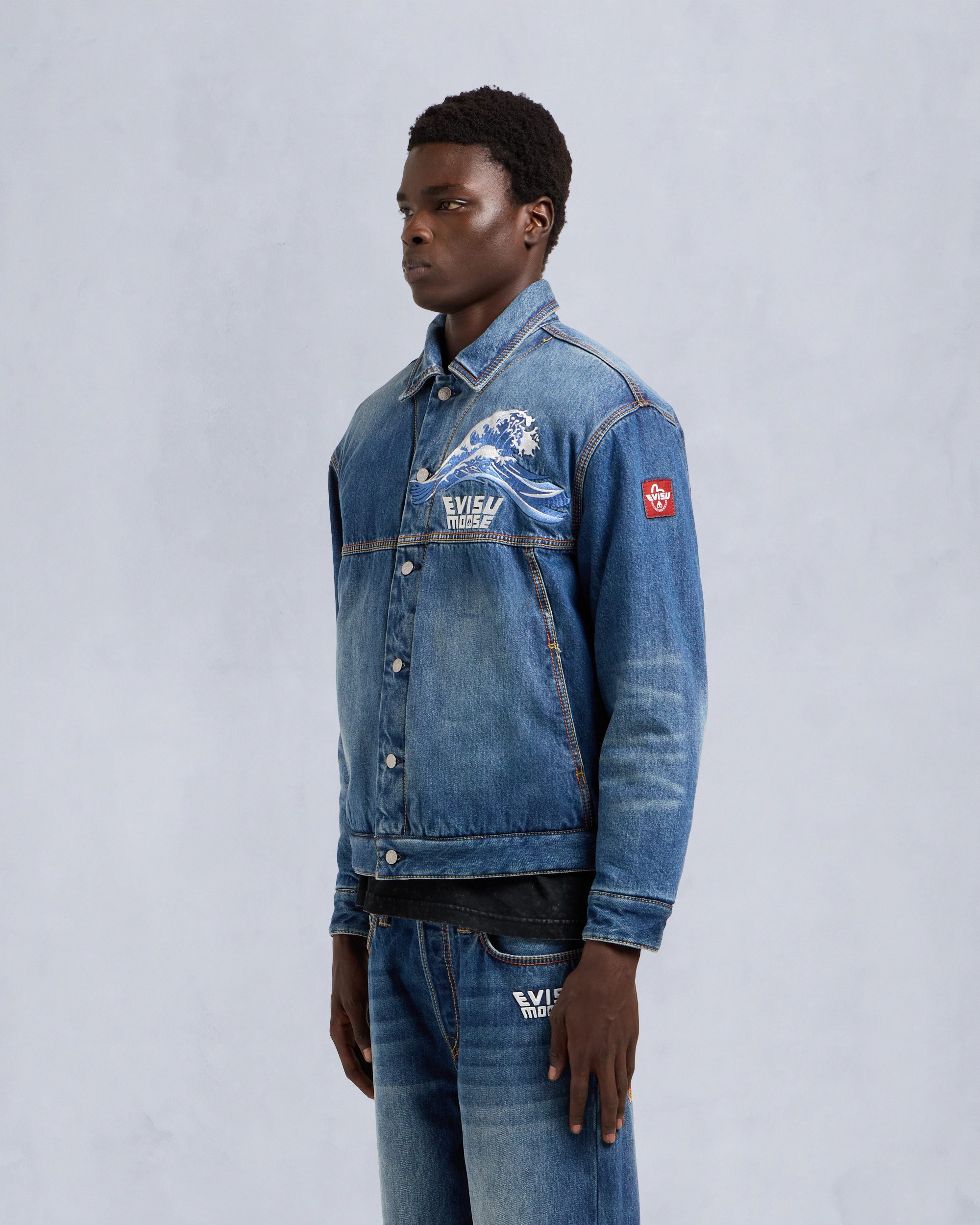 Manteau En Denim Evisu X Moose Homme Moose Knuckles Manteau En Denim Evisu X Moose Homme Moose Knuckles