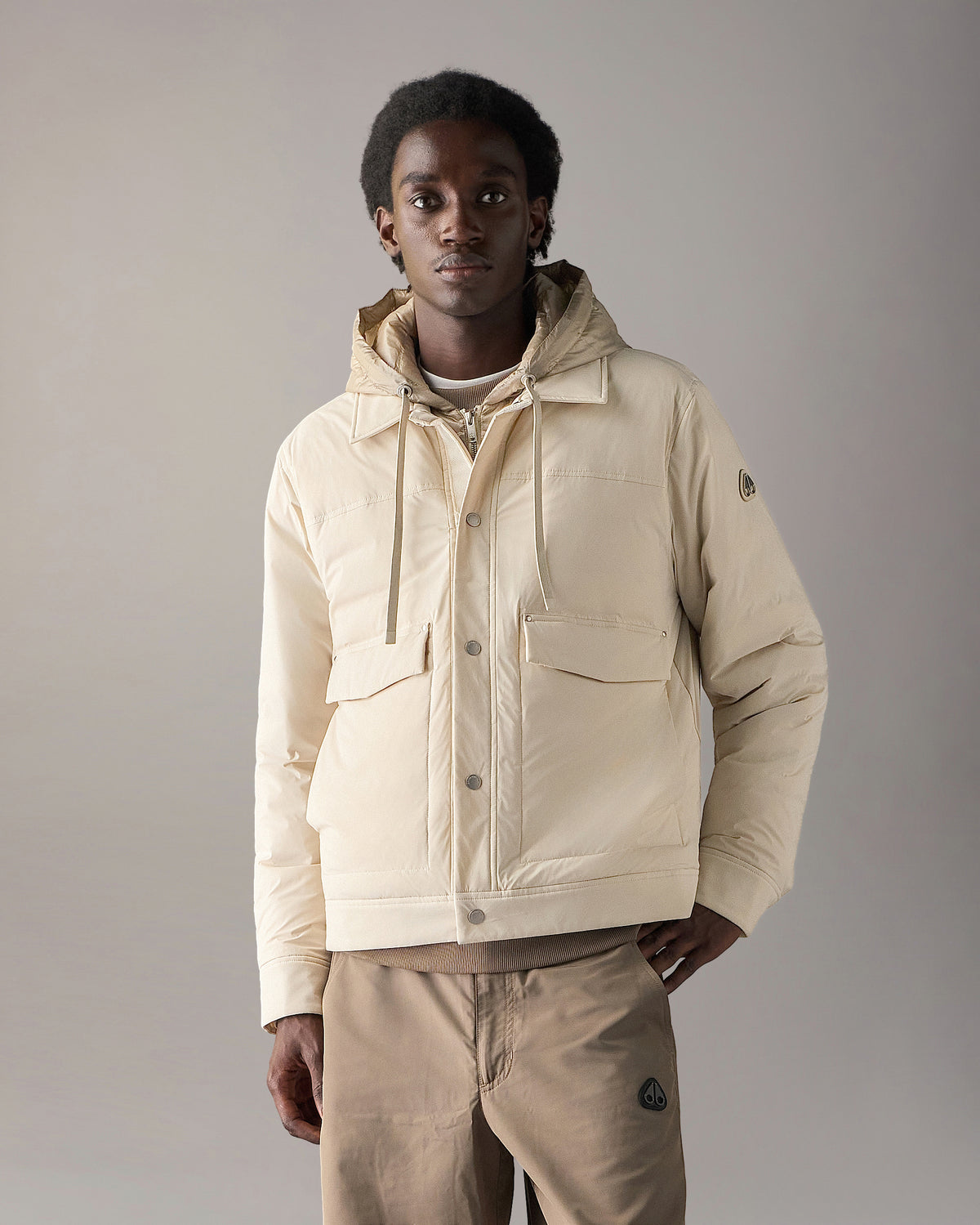 Moose Knuckles - M35MJ216 - Brixton Down Trucker Jacket - MENS -  - Front Category