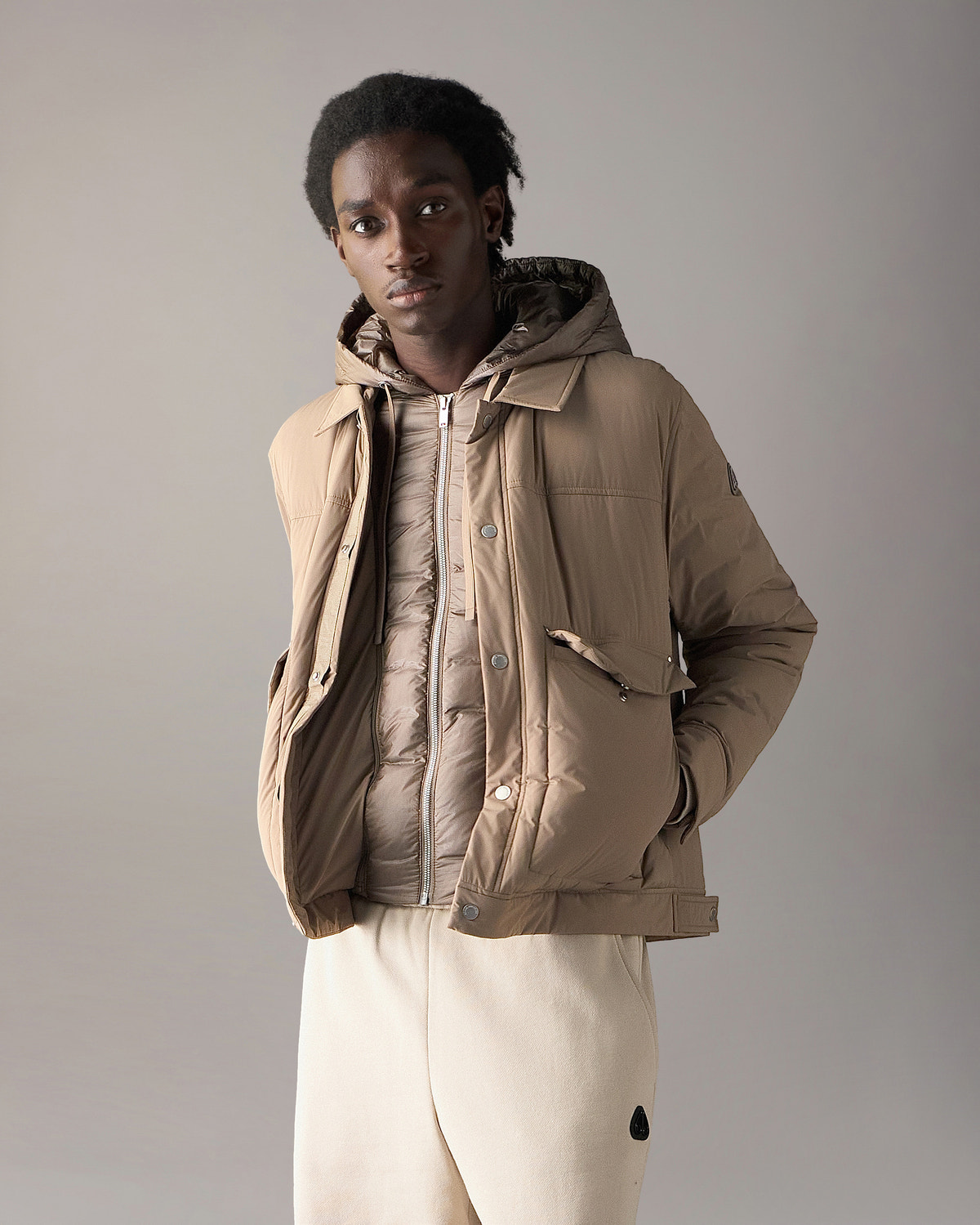 Moose Knuckles - M35MJ216 - Brixton Down Trucker Jacket - MENS -  - Front Category