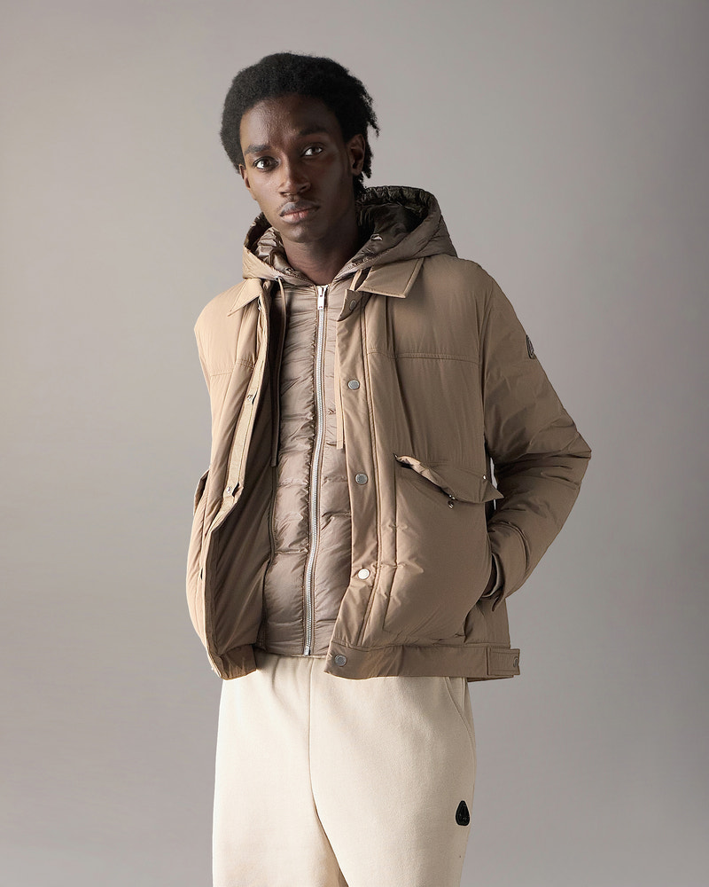 Moose Knuckles - M35MJ216 - Brixton Down Trucker Jacket - MENS -  - Front Category