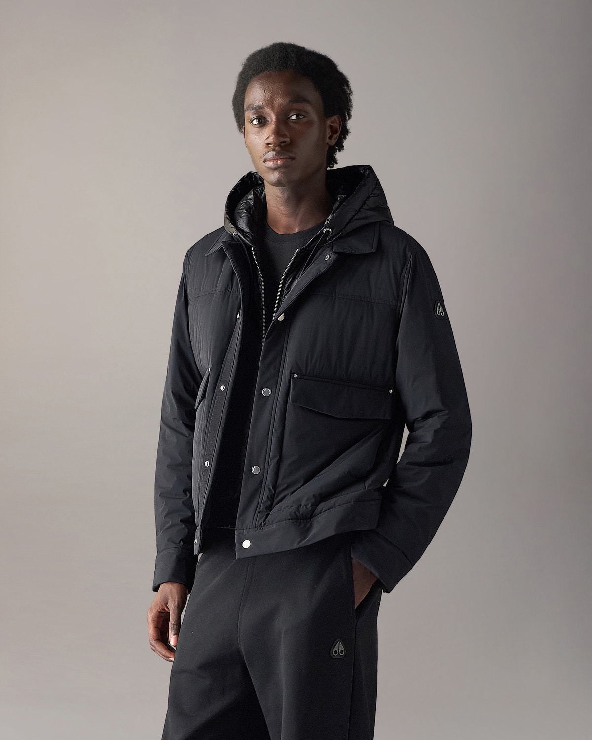Moose Knuckles - M35MJ216 - Brixton Down Trucker Jacket - MENS -  - Front Category