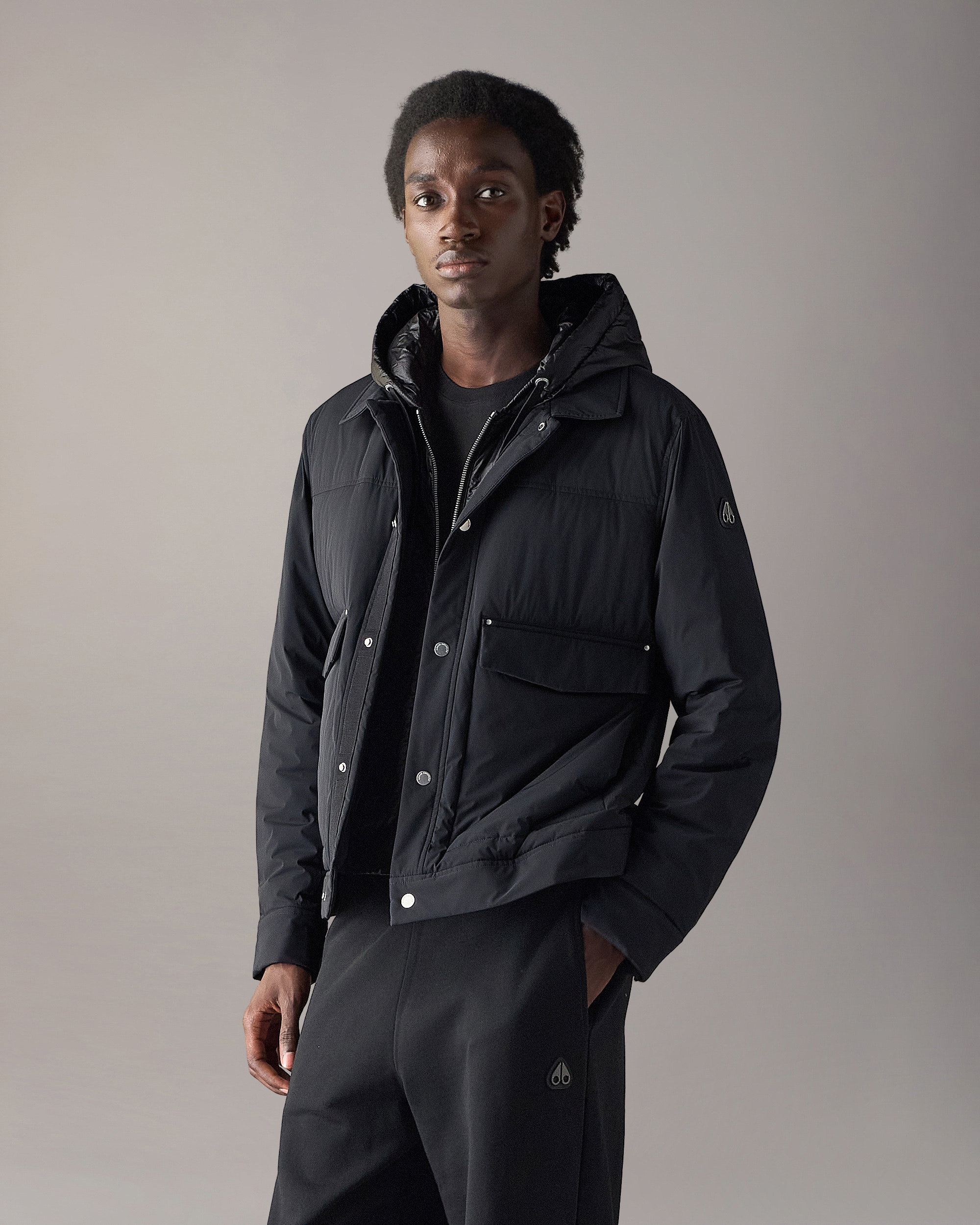 Moose Knuckles - M35MJ216 - Brixton Down Trucker Jacket - MENS -  - Front Category