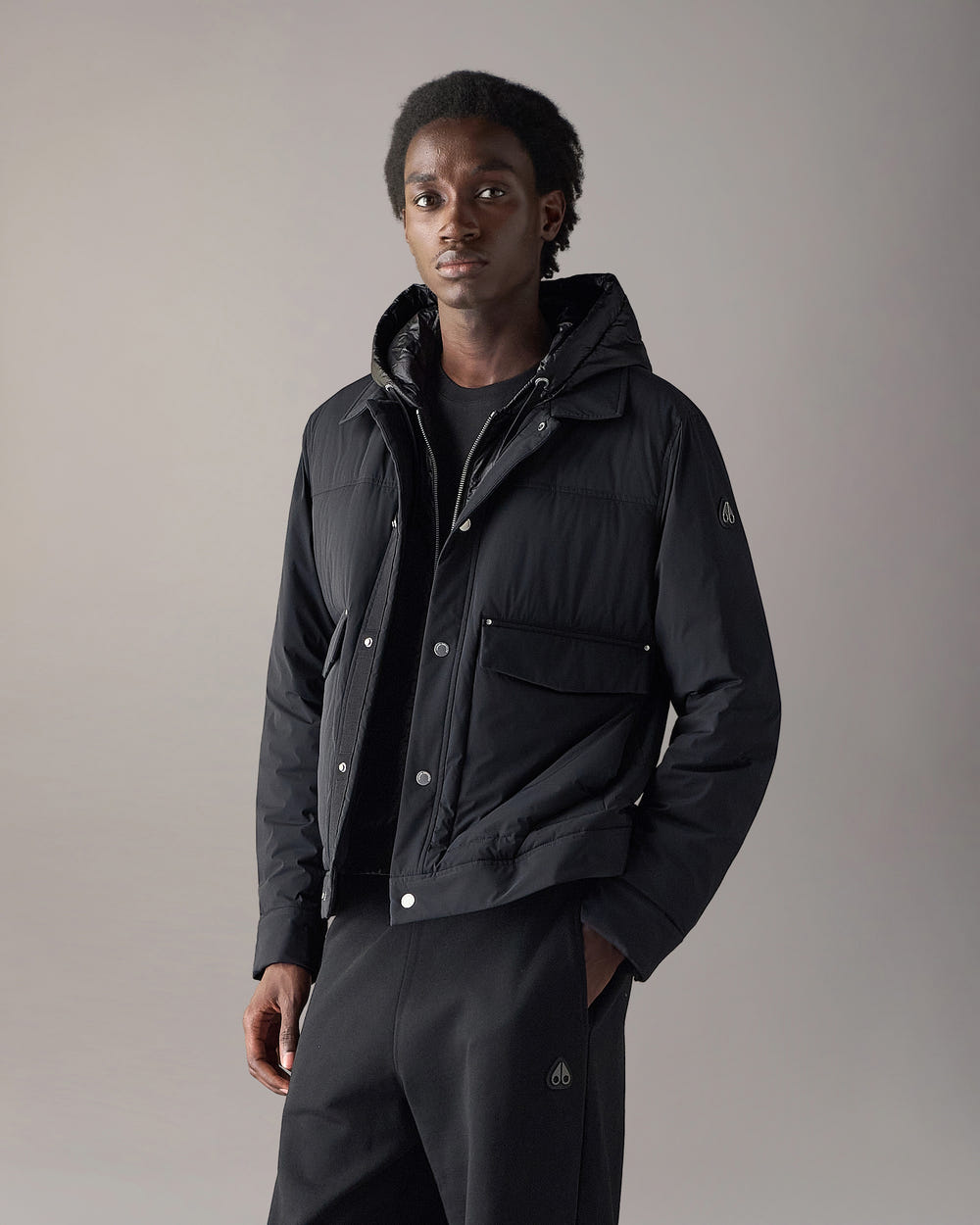 Moose Knuckles - M35MJ216 - Brixton Down Trucker Jacket - MENS -  - Front Category