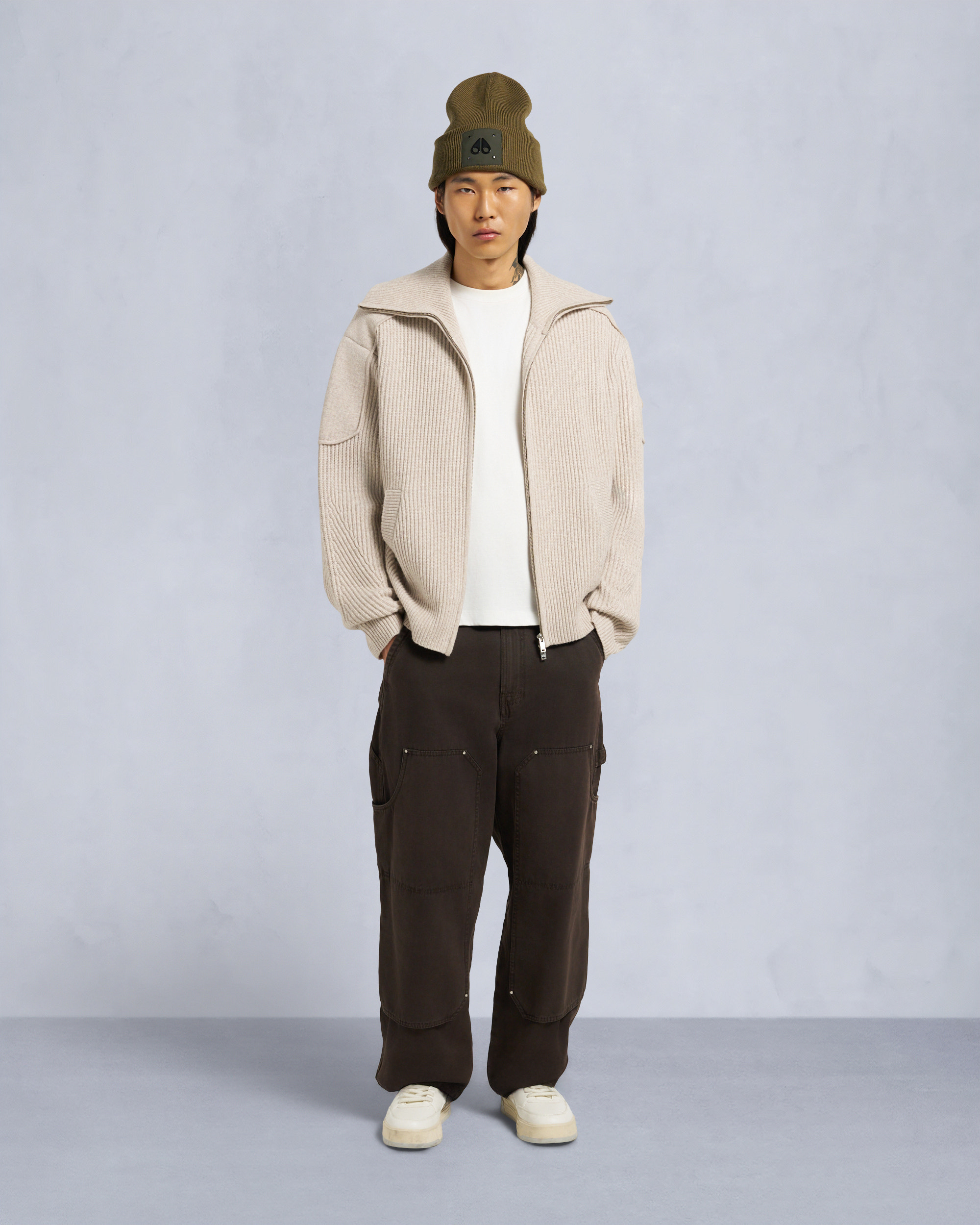 Moose Knuckles - M35MK665 - Colson Full-Zip Sweater - MENS -  - Front Category