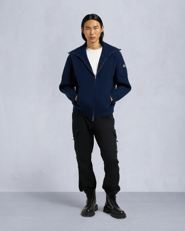 Moose Knuckles - M35MK665 - Colson Full-Zip Sweater - MENS -  - Front Category