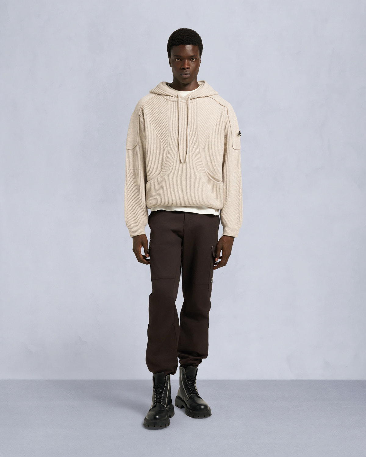 Moose Knuckles Mens Colson Pullover Hoodie  M35MK666 Front Category