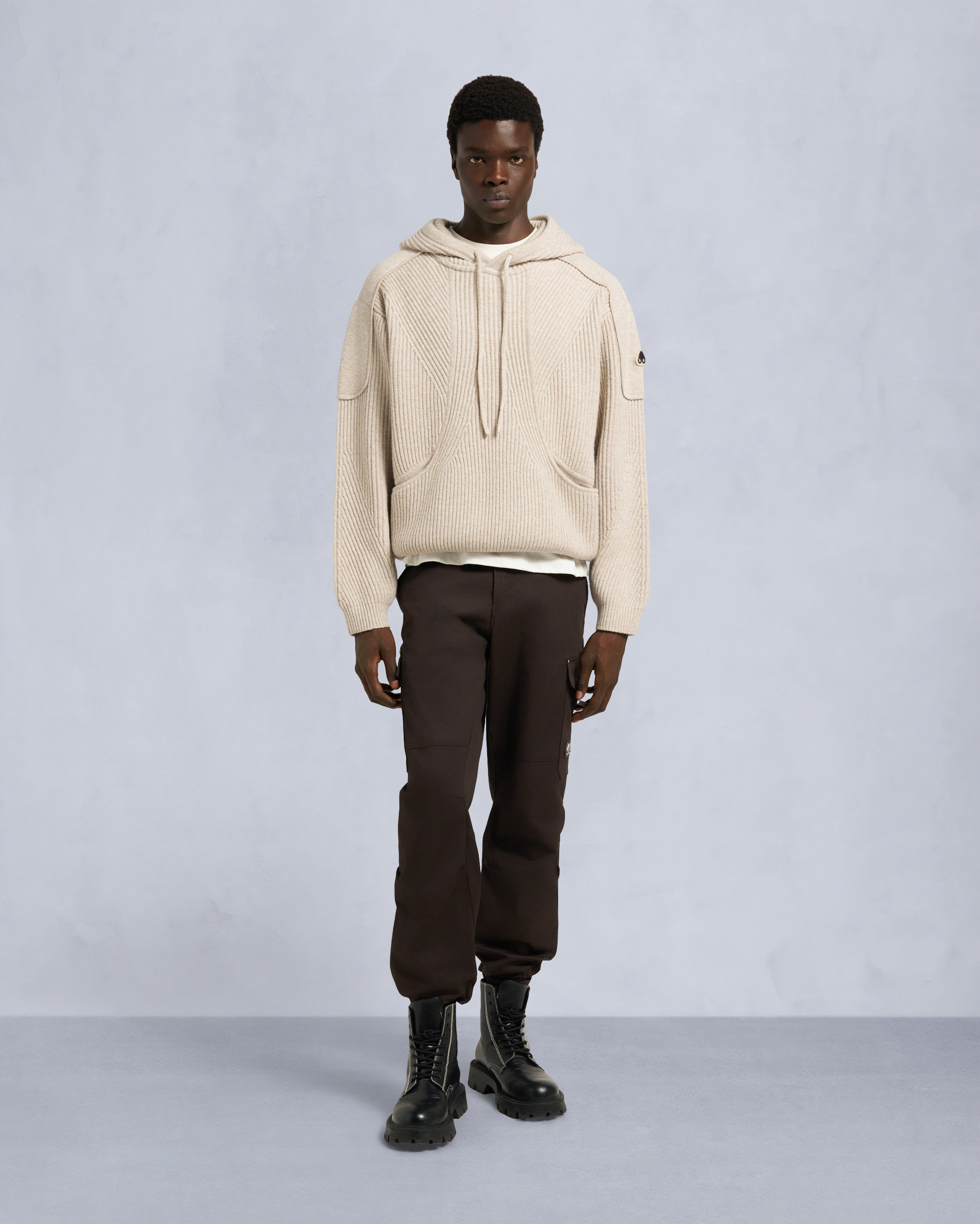 Moose Knuckles Mens Colson Pullover Hoodie  M35MK666 Front Category