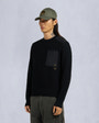 Moose Knuckles - M35MK667G - Gold Series Elowan Crewneck Sweater - MENS -  - Front