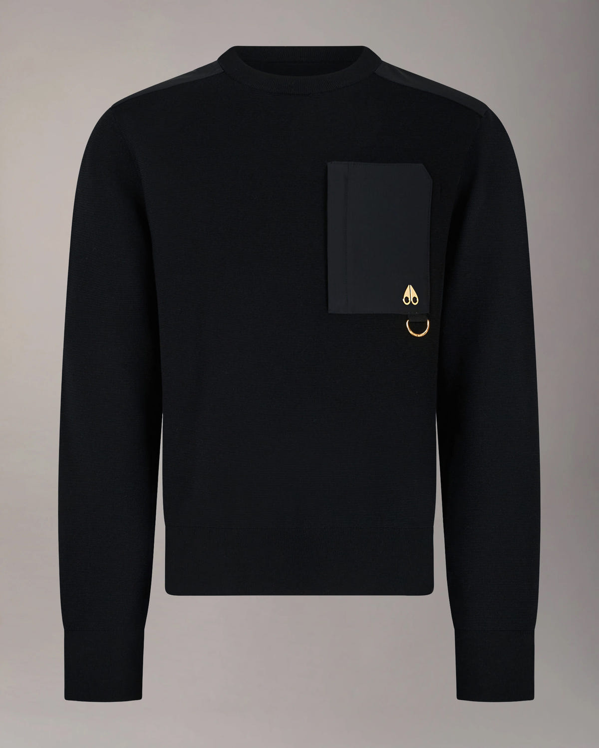 Moose Knuckles - M35MK667G - Gold Series Elowan Crewneck Sweater - MENS -  - GM