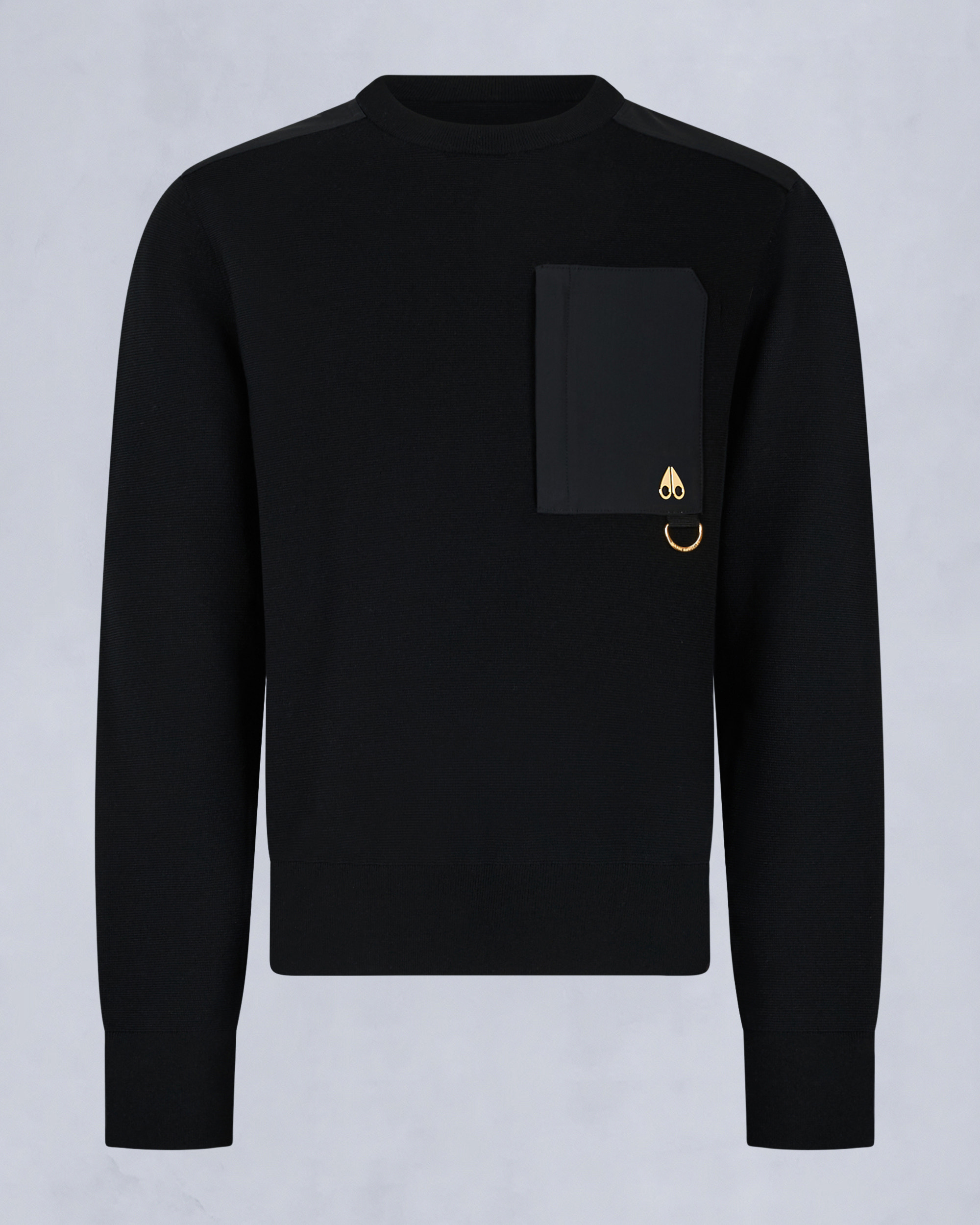 Moose Knuckles - M35MK667G - Gold Series Elowan Crewneck Sweater - MENS -  - GM