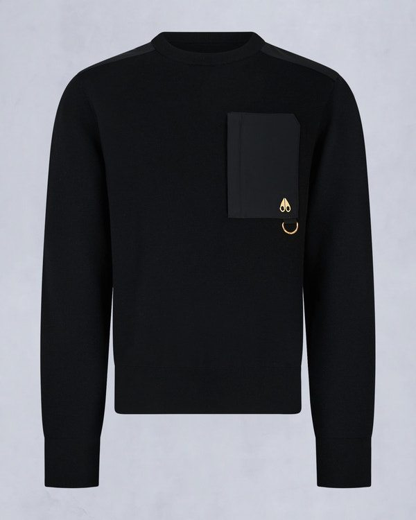 Moose Knuckles - M35MK667G - Gold Series Elowan Crewneck Sweater - MENS -  - GM