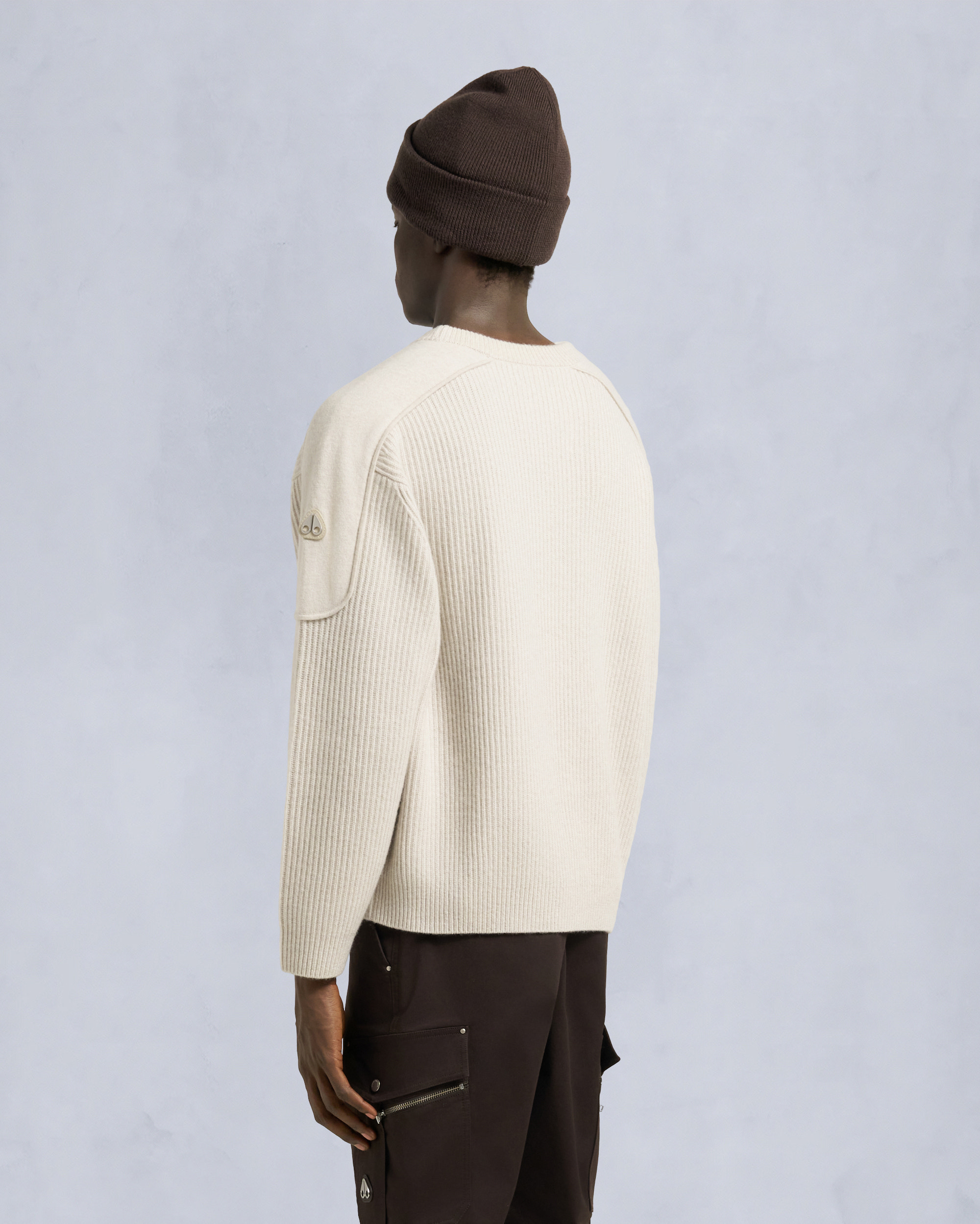 Moose Knuckles - M35MK671 - Colson Crewneck Sweater - MENS -  - Back