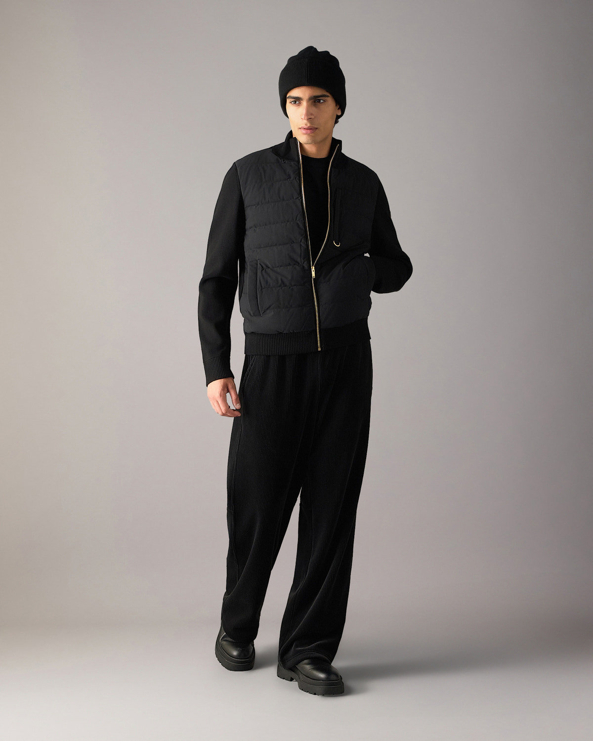 Moose Knuckles - M35MK682G - Gold Series Kamet Hybrid Down Jacket - MENS -  - Front