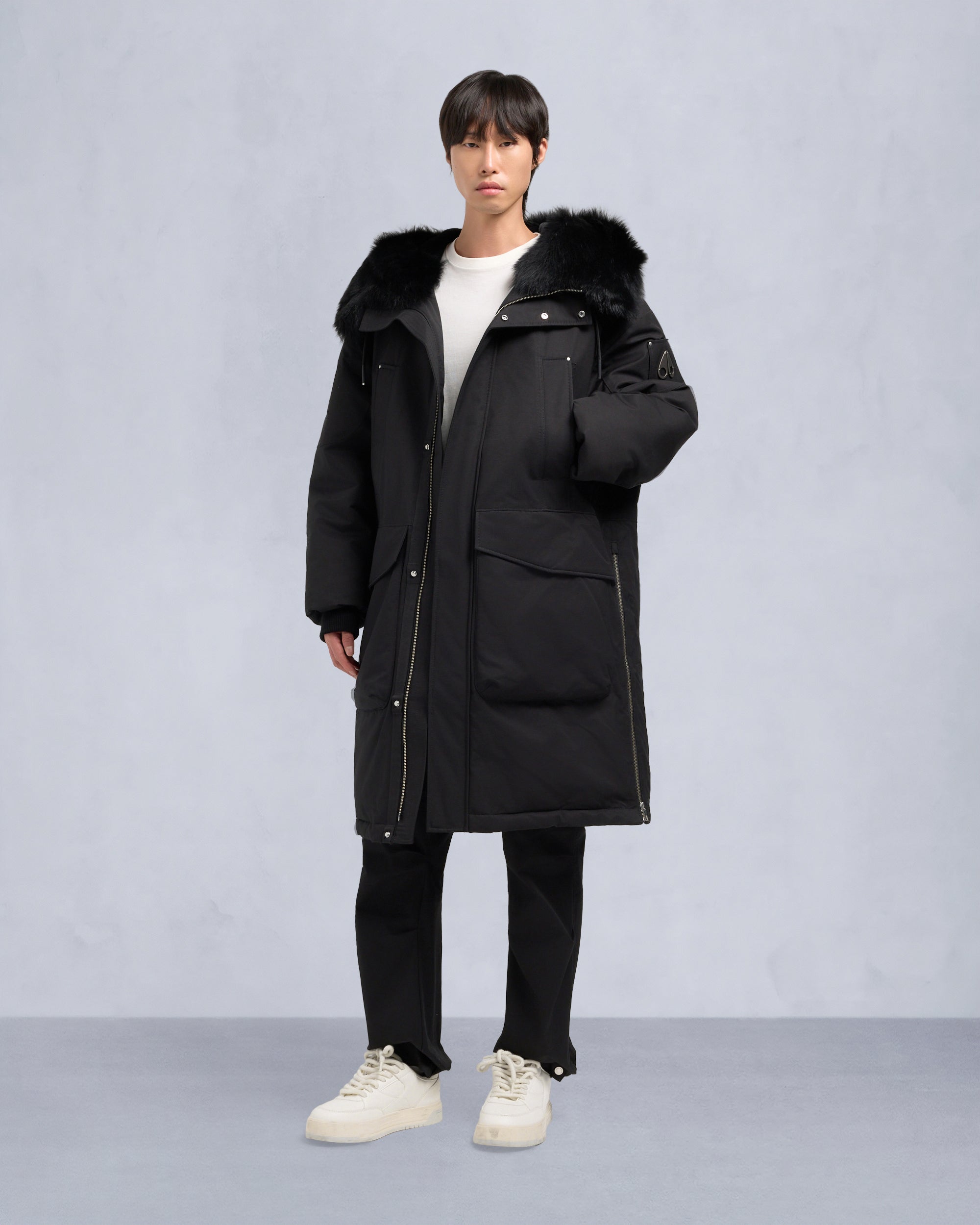 deres デレスswitch neck feather long coat Original Dawson Shearling Trim Parka | Men | Moose Knuckles