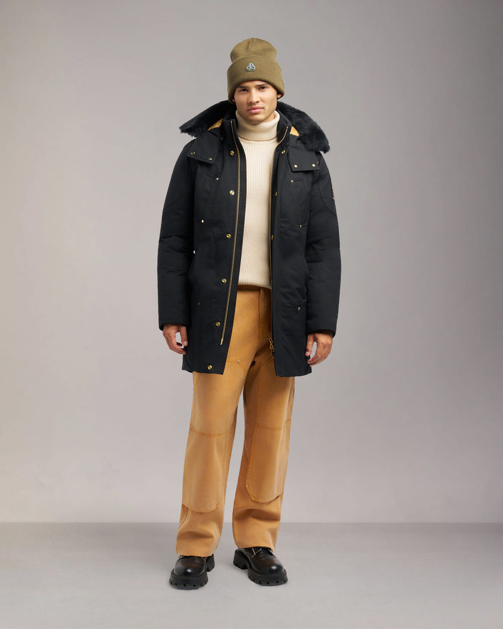 Moose Knuckles - M35MP261GS - GOLD SERIES SHEARLING TRIM STIRLING PARKA - MENS -  - Front