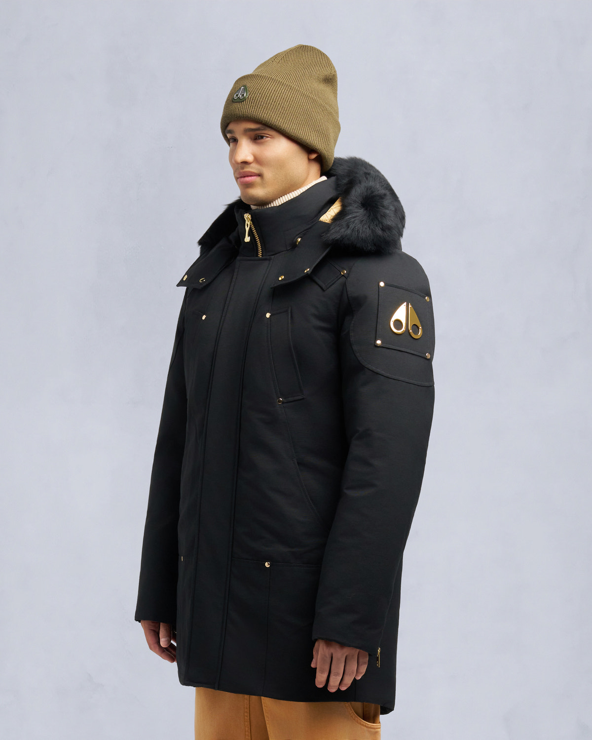 Moose Knuckles - M35MP261GS - Gold Series Original Shearling Trim Stirling Parka - MENS -  - Front