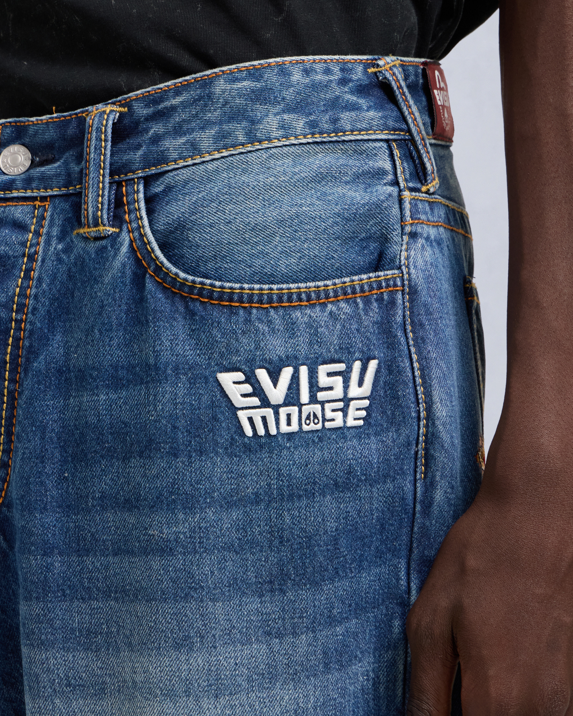 Moose Knuckles - M35MR788EV - Evisu x Moose Straight Leg Jeans - MENS -  - Detail6