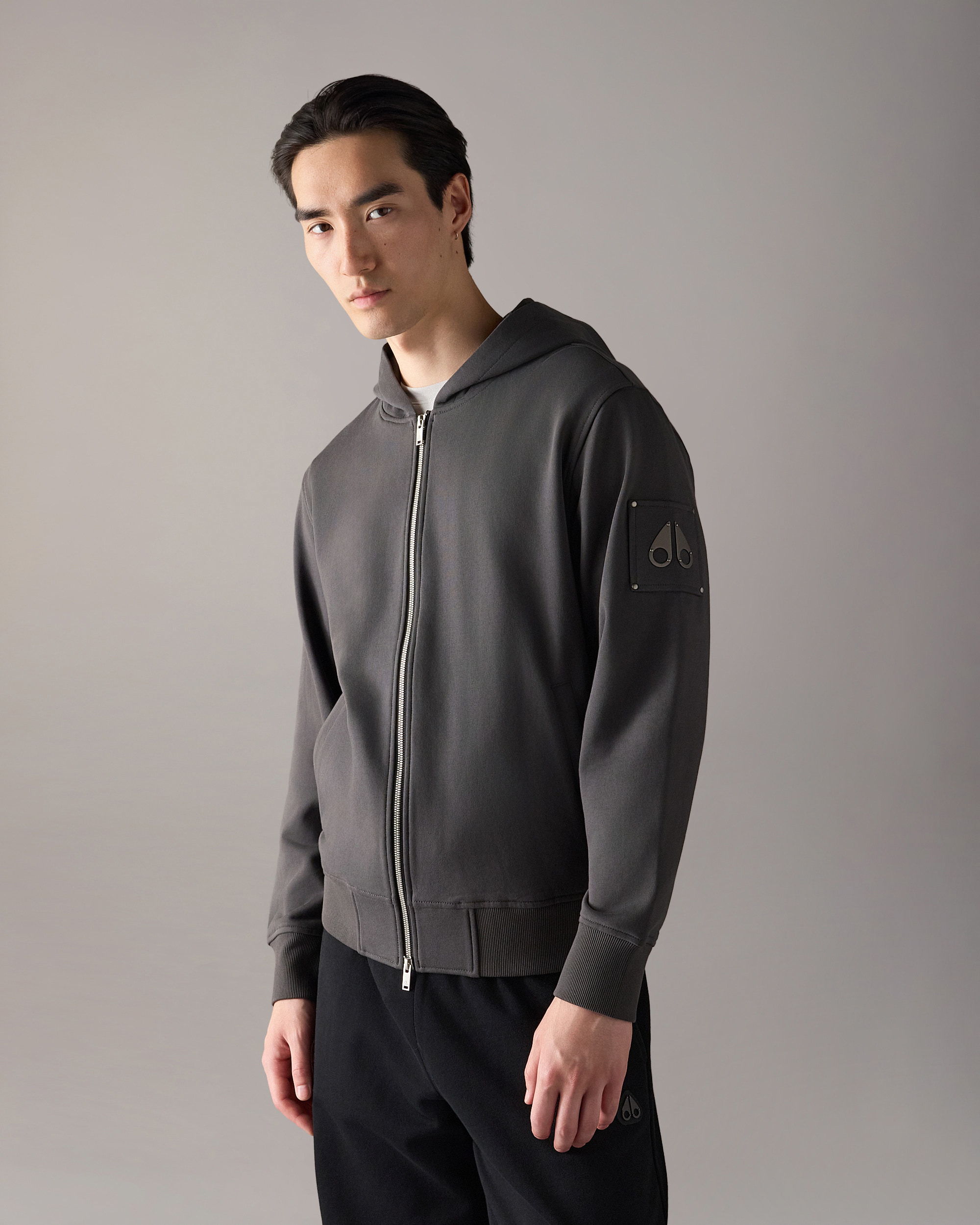 Moose Knuckles - M35MS609 - Hartsfield Zip-Up Hoodie - MENS -  - Front Category