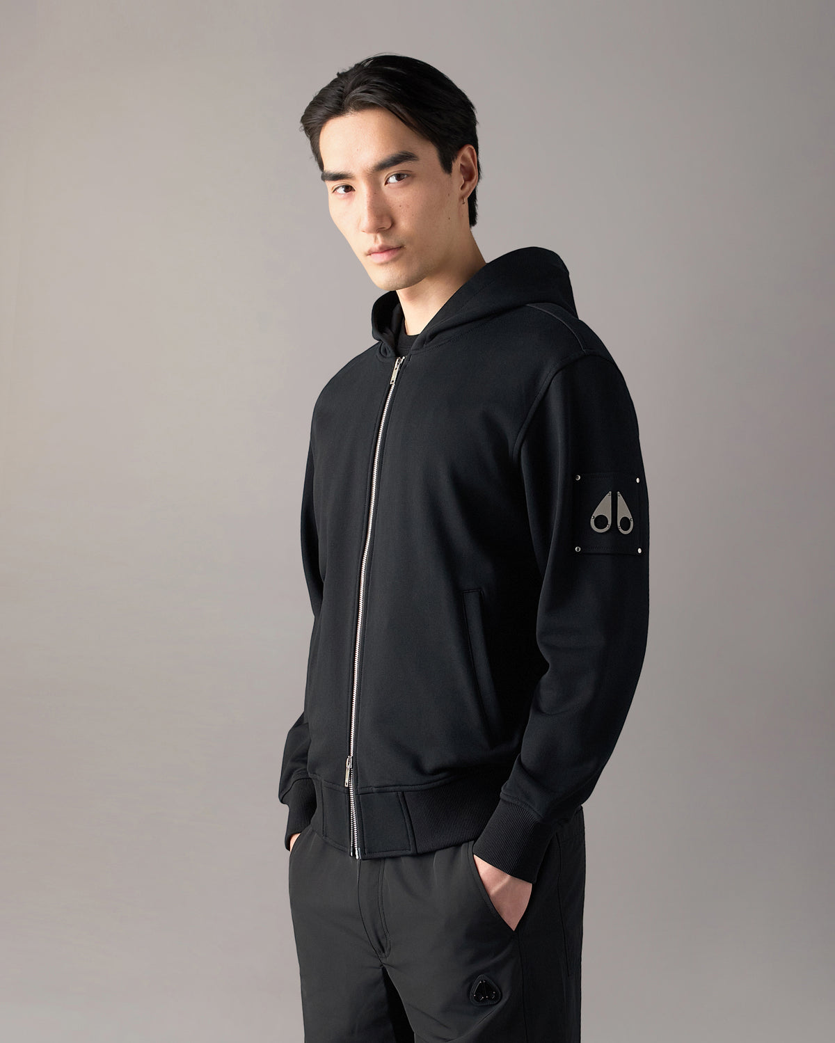Moose Knuckles - M35MS609 - Hartsfield Zip-Up Hoodie - MENS -  - Front Category