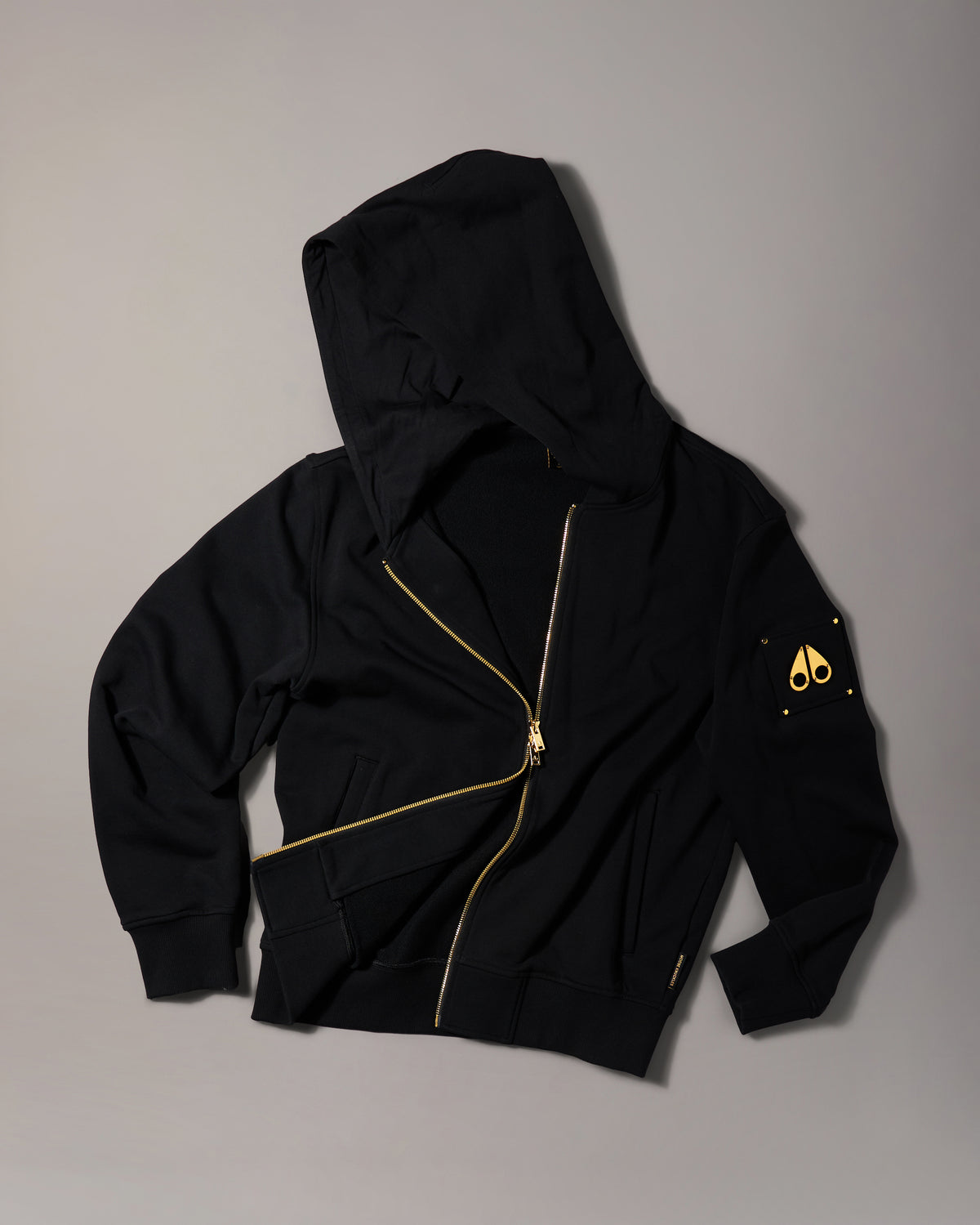 Moose Knuckles - M35MS609G - Gold Series Hartsfield Zip-Up Hoodie - MENS -  - GM