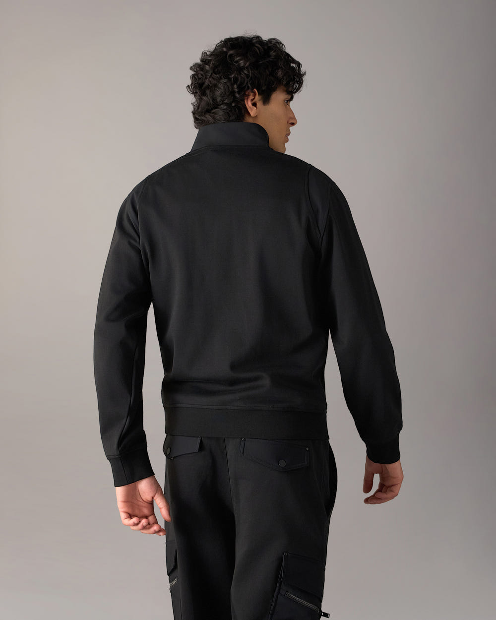Moose Knuckles - M35MS615 - Dalon Quarter-Zip Sweatshirt  - MENS -  - Back