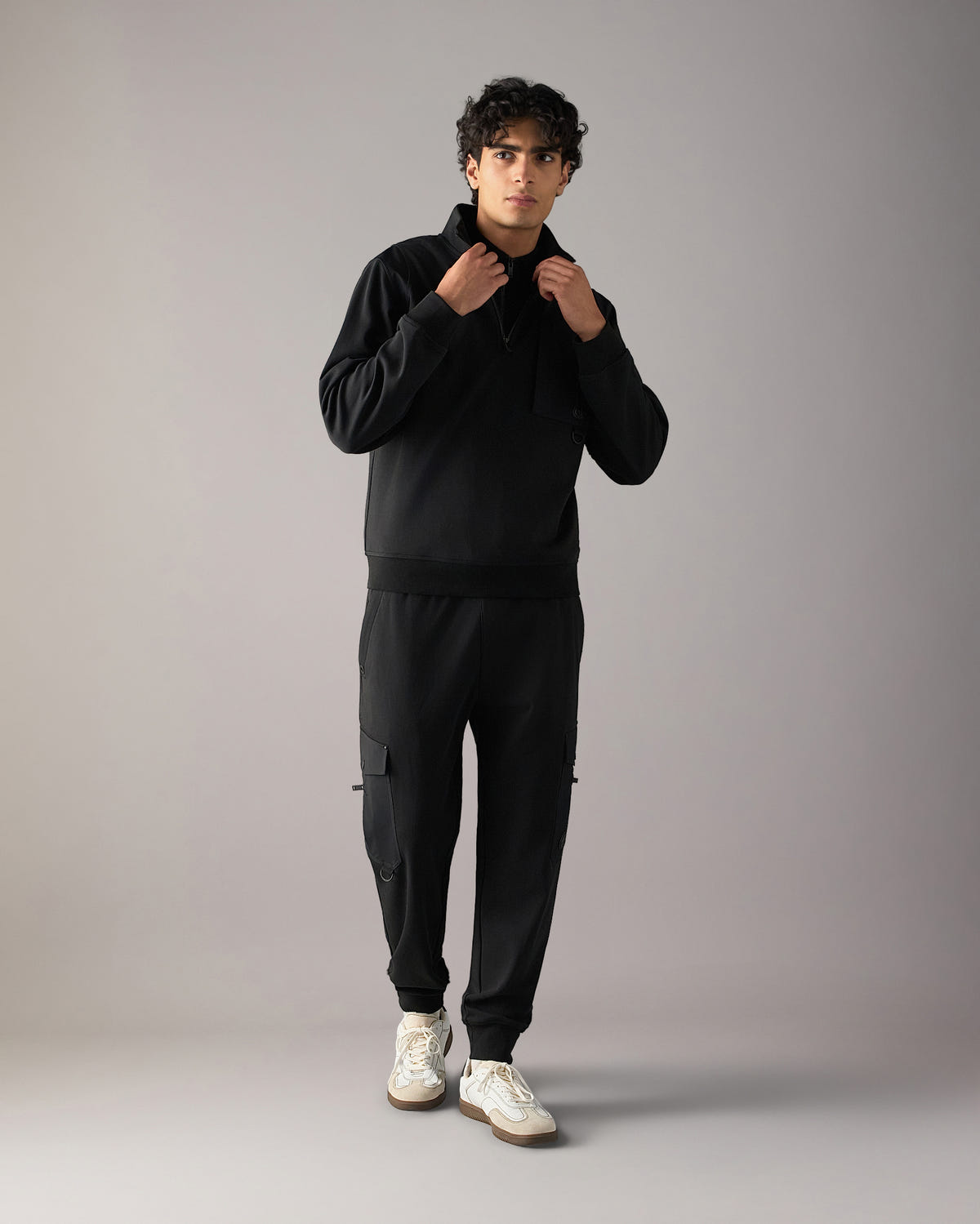 Moose Knuckles - M35MS615 - Dalon Quarter-Zip Sweatshirt  - MENS -  - Front